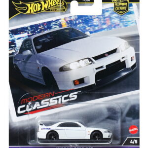 Hot Wheels Premium Modern Classics Nissan Skyline GT-R (BCNR33), white 4/5