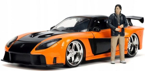 1995 Mazda RX7 *Fast and Furious* Tokio Drift 1/24 s figurkou