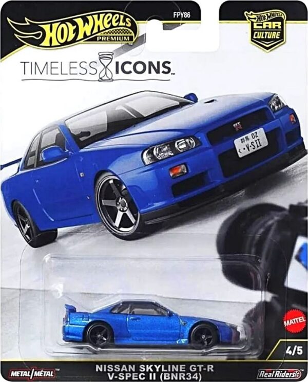 Hotwheels Premium Car Culture Timeless Icons Nissan Skyline GT-R V·Spec II (BNR34)