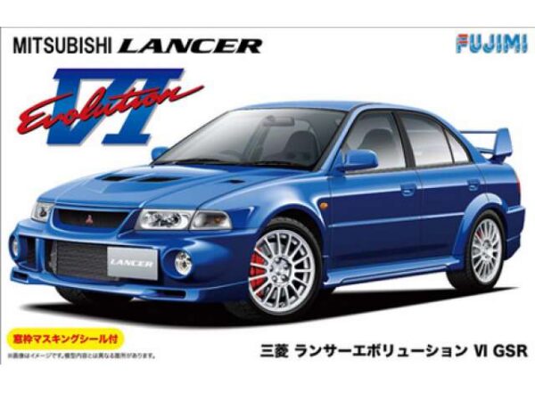 254191_1_lg.jpg 1999 Mitsubishi Lancer Evolution VI GSR w/ Window Frame Masking , plastic modelkit