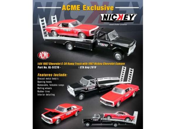1967 Chevrolet C-30 Ramp Truck with a 1967 *Nickey* Camaro