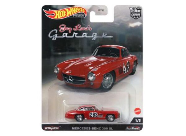 317493_1_lg.jpg Hot Wheels Premium Mercedes Benz 300SL #263 *Jay Leno's Garage*, red
