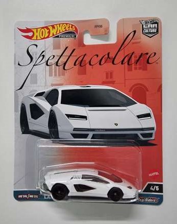 Hot Wheels Premium Spettacolare (Italian Cars), Car Culture - Lamborghini Countach LP1 800-4 white