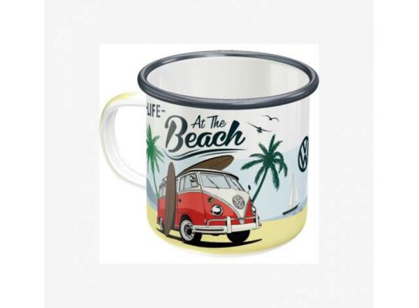 330326_1_lg.jpg VW At the Beach smaltovaný hrnek