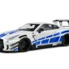 2024 Nissan GT-R (R35) LB Work Body Kit 2.0, blue/white