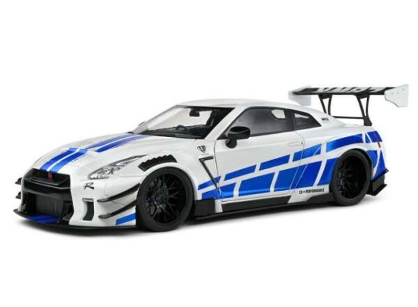 2024 Nissan GT-R (R35) LB Work Body Kit 2.0, blue/white