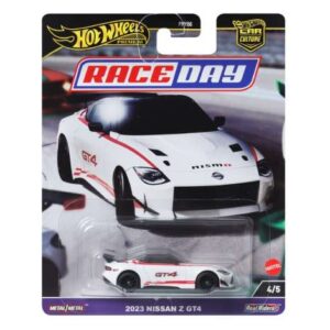 340529_1_lg.jpg Hot Wheels Premium Car Culture Race Day - 2023 Nissan Z GT4, white/red 4/5