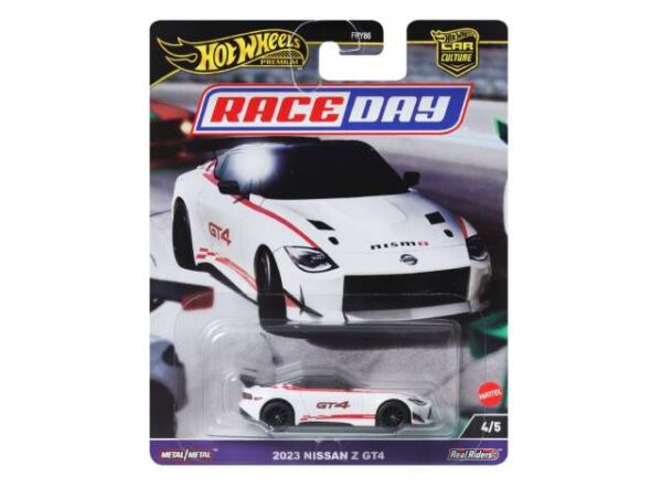 Hot Wheels Premium Car Culture Race Day - 2023 Nissan Z GT4, white/red 4/5
