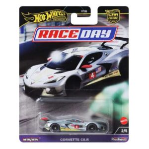 340532_1_lg.jpg Hot Wheels Premium Car Culture Race Day - Corvette C8.R #4, grey/yellow