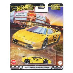 Hot Wheels Premium 2025 Boulevard 1995 Lamborghini Diablo SV, yellow