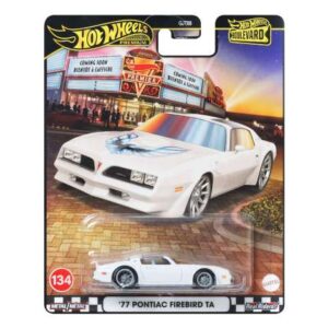 Hot Wheels Premium 2025 Boulevard 1977 Pontiac Firebird TA, white