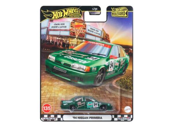 Hot Wheels Premium 2025 Boulevard 1994 Nissan Primera, green