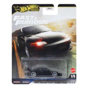 Hotwheels Premium Fast & the Furious 1993 Honda Civic Coupé EX [EJ1], black