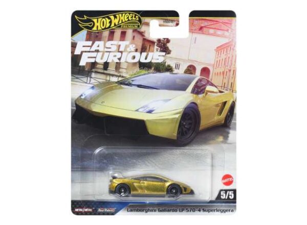 Hotwheels Premium Fast & the Furious Lamborghini Gallardo LP570-4 Superleggera, gold