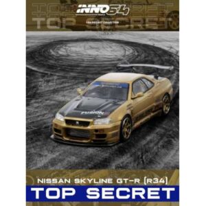 Inno Models Top Secret R34 GT-R, gold