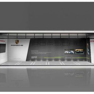 Parkovací garáž *Porsche se světlem* v měřítku 1/64