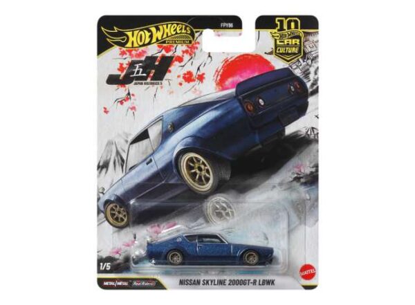 Hot Wheels Premium Car Culture Japan Historic LB Nissan Skyline 2000GT-R LBWK, blue