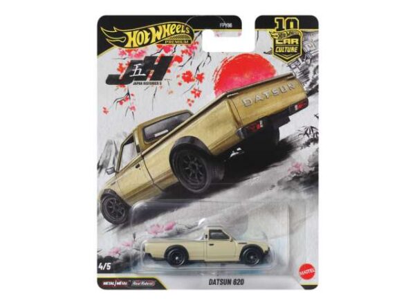 Hot Wheels Premium Car Culture Japan Historic Datsun 620, cream