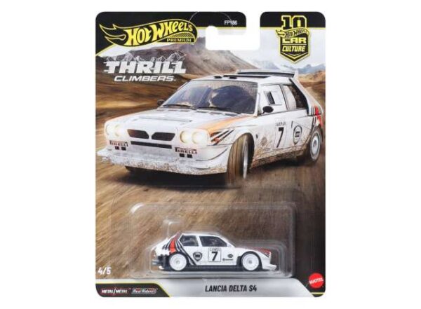 Hot Wheels Premium Car Culture Thrill Climbers Lancia Delta S4, white