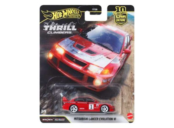 352956_2_lg.jpg Hot Wheels Premium Car Culture Thrill Climbers Mitsubishi Lancer Evolution VI, red