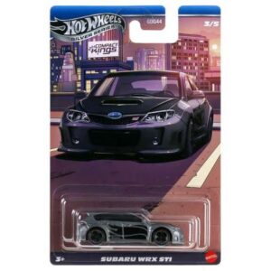 Hotwheels Compact Kings Subaru Impreza WRX, silver/black