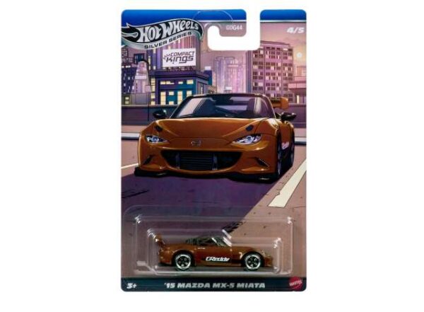 Hotwheels Compact Kings 2015 Mazda MX-5 Miata, brown