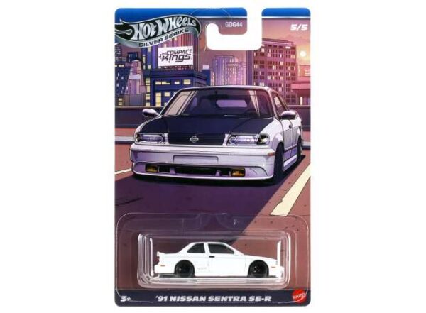 Hotwheels Compact Kings1991 Nissan Sentra SE-R, white