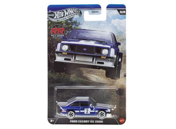 Hotwheels Rally Racers Ford Escort RS2000, blue/white