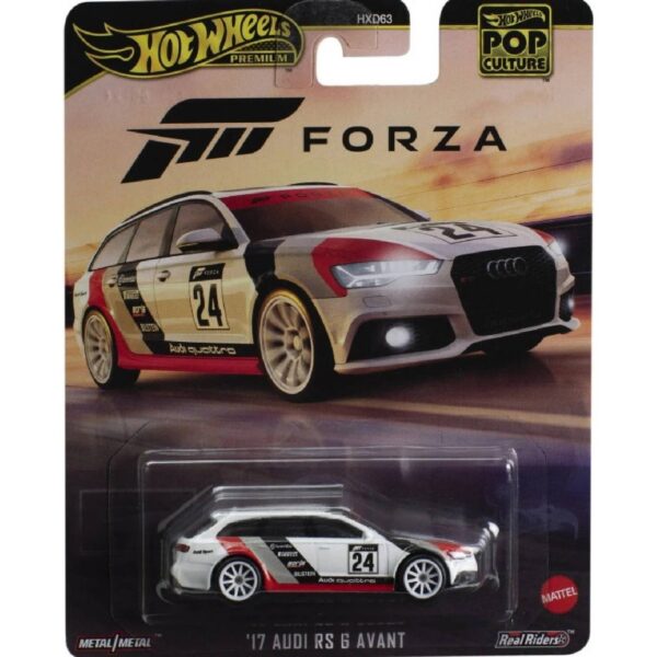 5d27ff59-d7db-44b2-a35d-43123454b455.jpg Hot Wheels Premium 2017 Audi RS6 Avant *Forza*, white/black/red
