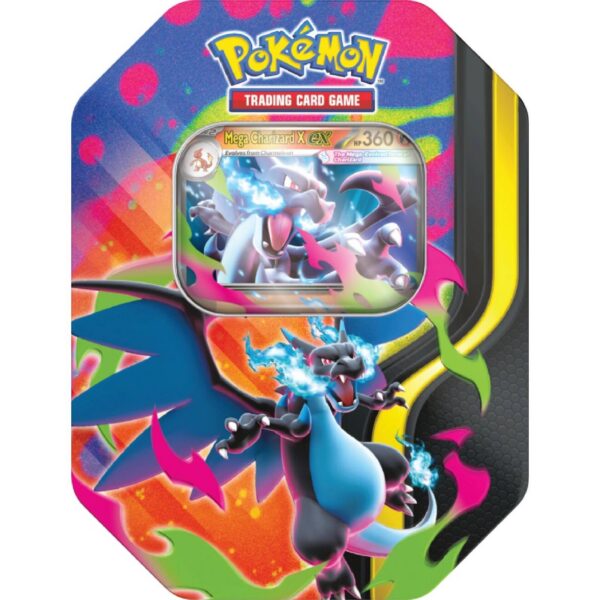 Plechovka Pokémon Spring ex Tin Mega Charizard X ex