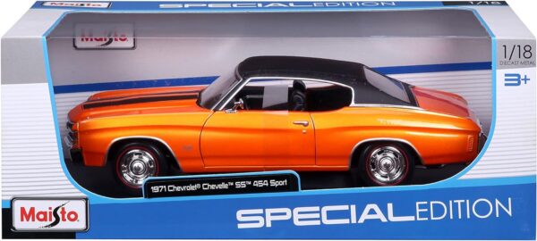 1/18 1971 Chevrolet Chevelle SS 454 sport coupe, orange