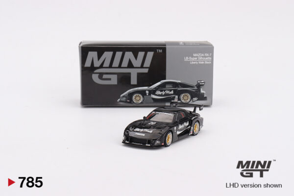 774329ece7ea73bd6569ad31ff186abd20240908041856466.jpg Mini GT 2025 Mazda RX7 (FD3S) LB-Super Silhouette FD-Niles, black