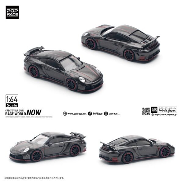 POP Race Porsche 992 Stinger GTR Carbon Edition *Redline*, Anthracite