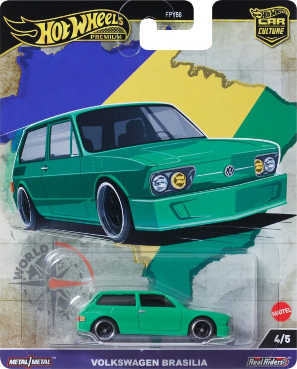 Hot Wheels Premium Volkswagen Brasilia T9678, green 4/5