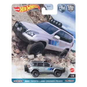 Version 1.0.0 Hot Wheels Premium 2005 Toyota Land Cruiser Prado, silver 1/5