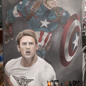 FoxinaART - Steve Rogers Limitovaná Reprodukce