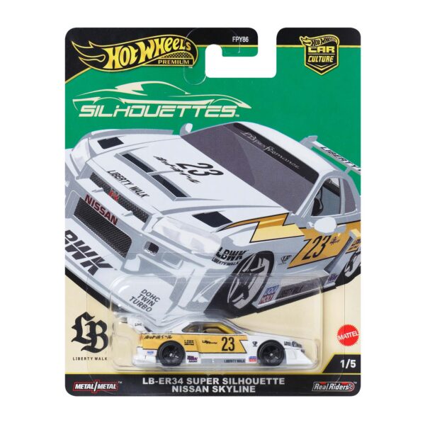 Hot Wheels Premium Silhouettes Car Culture - LB-ER34Super Silhouette Nissan Skyline