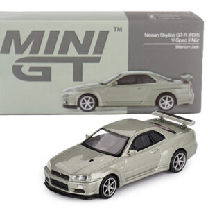 MGT01003-R-MINI-GT-TSM-MODEL.jpg Mini GT 2002 Nissan Skyline GT-R (R34) V-Spec II, Nur millenium jade