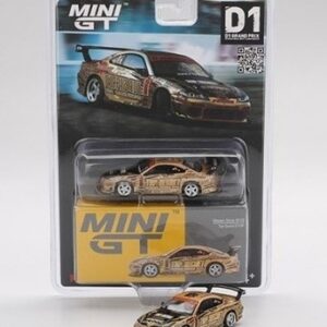 Nissan-Silvia-S15-Top-Secret-D1GP-1999-1-64-Mini-GT.jpg MINI GT 1999 Nissan Silvia S15 Top Secret D1GP, brown-gold