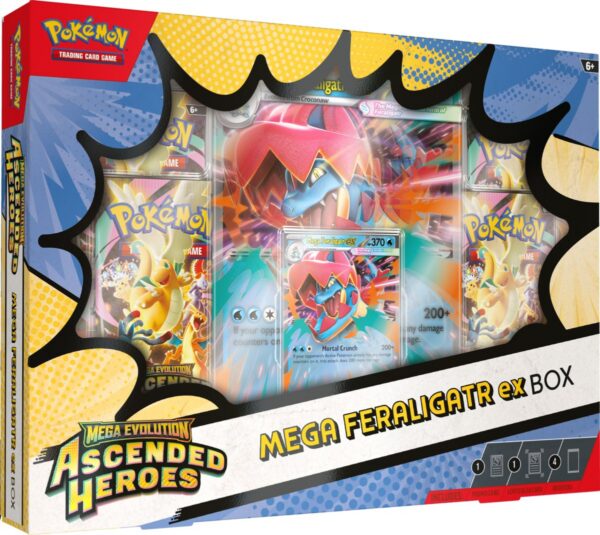 Pokémon Ascended Heroes Mega Feraligatr EX Box !LIMIT 1 ks NA OBJEDNÁVKU!