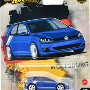 Hot Wheels Premium Volkswagen Golf MK7, blue 3/5