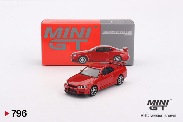 de92d05b72b6a6d258e57c75f6158f6c20250427225626660.jpg Mini GT 1999 nissan skyline gt-r (r34) v-spec, active red