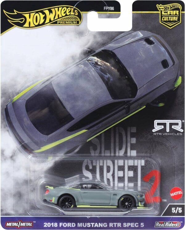 Hot Wheels Premium Car Culture Slide Street - 2018 Ford Mustang RTR Spec 5