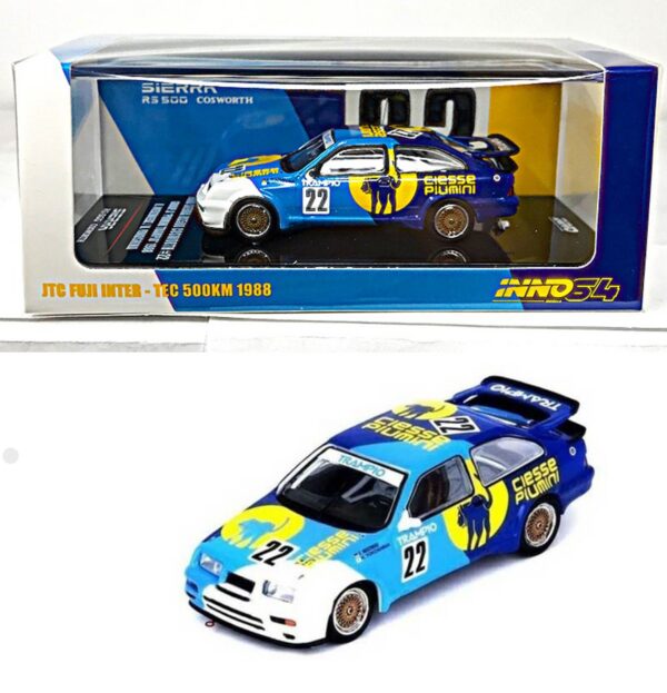 Inno Models Ford Sierra RS500 Cosworth #22"Plumini Trampio"JTC Fuji Inter TEC 500km(winner K.Niedzwiez)1988