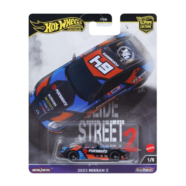 Hot Wheels Premium Car Culture Slide Street - 2023 Nissan 400Z, blue/black/orange