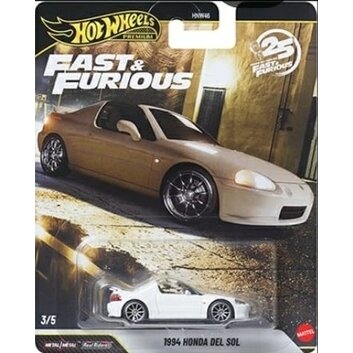 Hot Wheels Premium Fast & the Furious Honda del Sol (F1), white