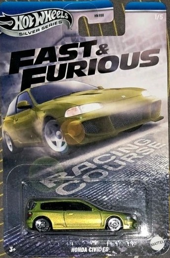Hot Wheels Fast & the Furious Honda Civic EG (New Model), green