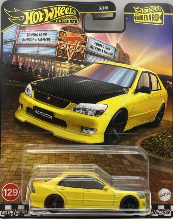 Hot Wheels Premium 2025 Boulevard - 1998 Toyota Altezza, yellow