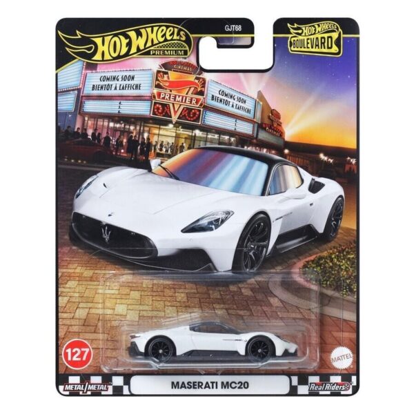 s-l1200848.jpg Hot Wheels Premium 2025 Boulevard - Maserati MC20, white