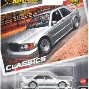 Hot Wheels Premium Modern Classics 1990 Mercedes-Benz 190 E 2.5-16 Evo II, silver 2/5